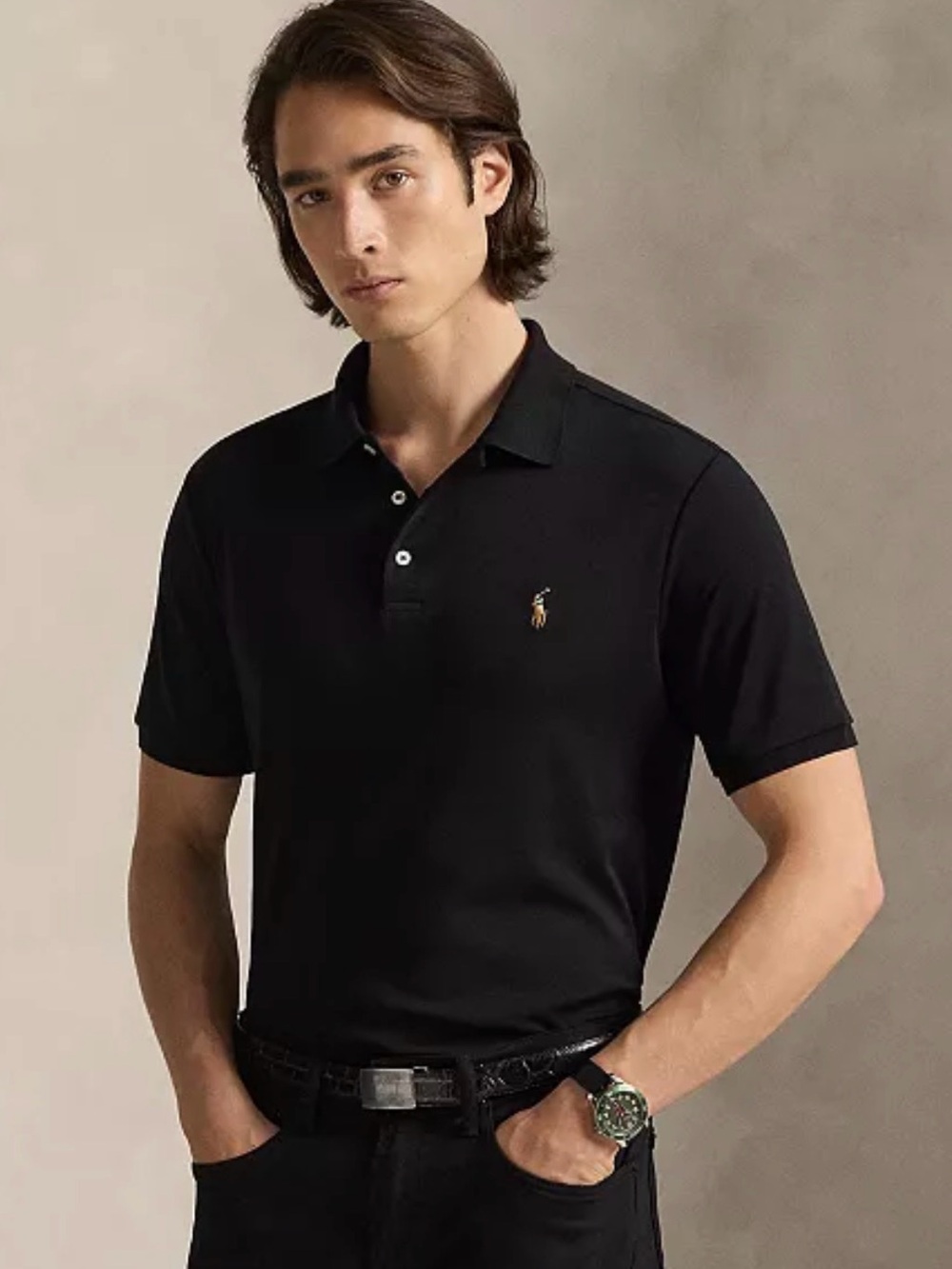 Polo Ralph Lauren Classic Fit Polo Black Size XL